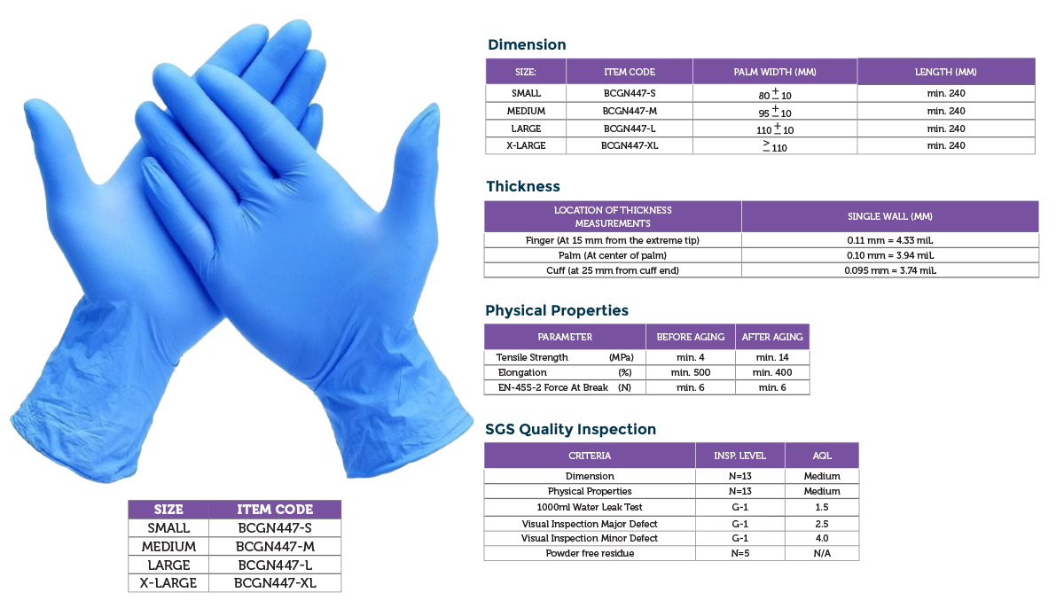 Nitrile Exam Gloves