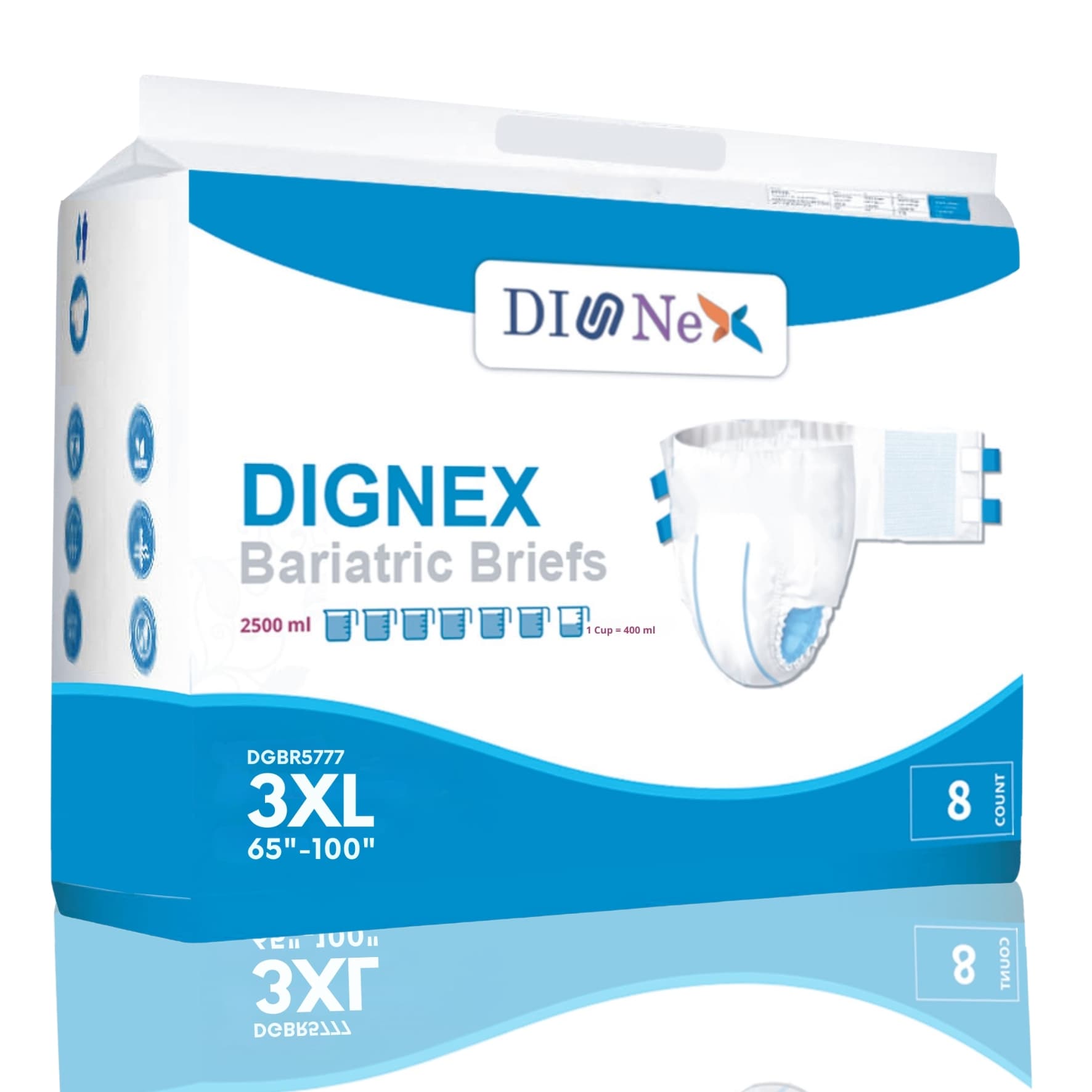 Adult Diaper for 3XL Bariatic Brief