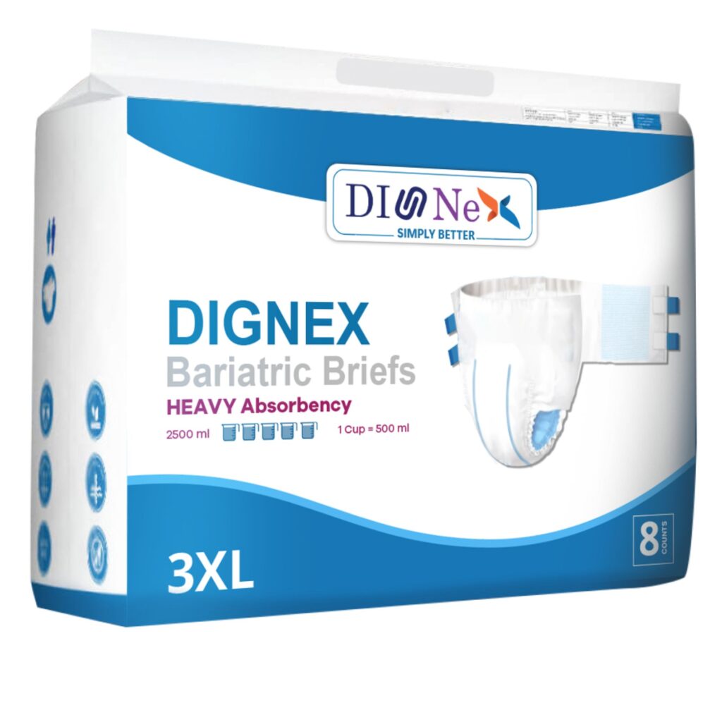 Dignex Bariatrics Briefs 3xl for Adults 