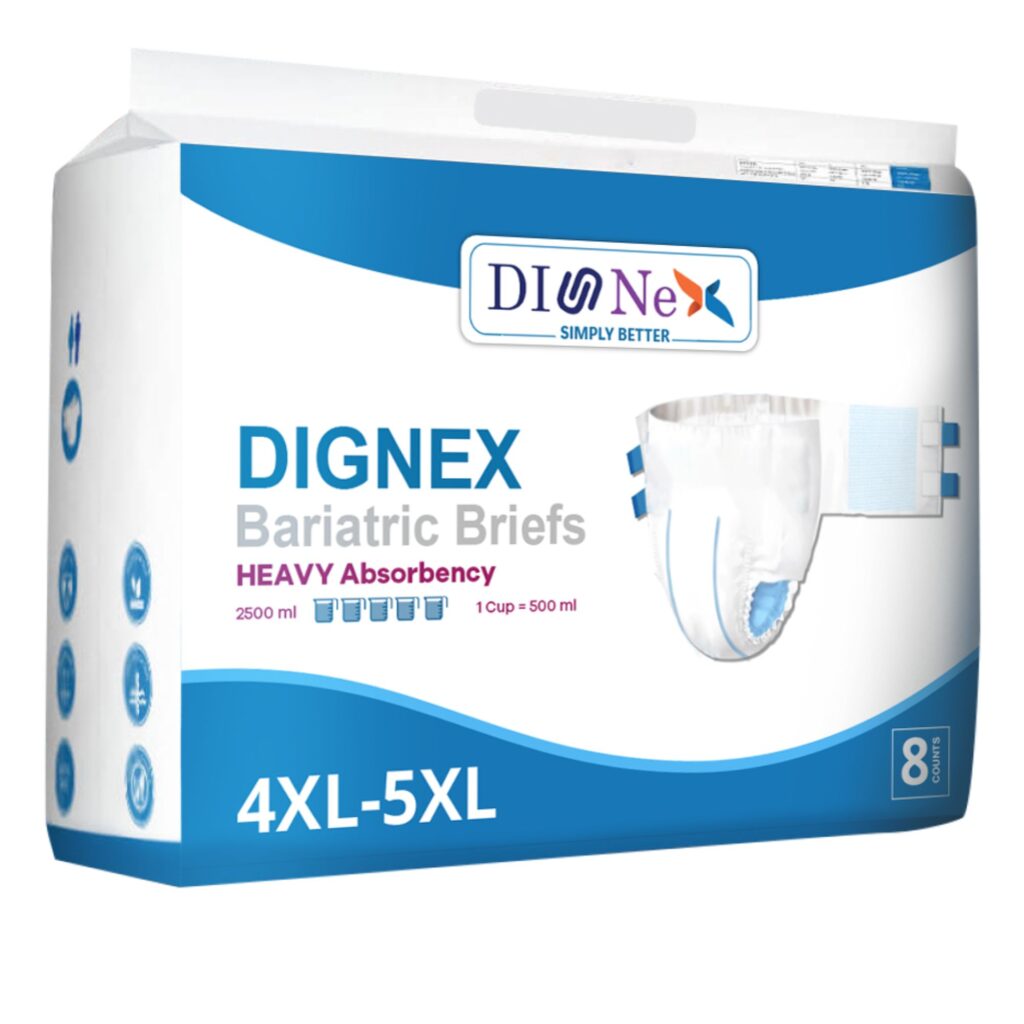 Dignex Bariatrics Briefs 4-5xl for Adults