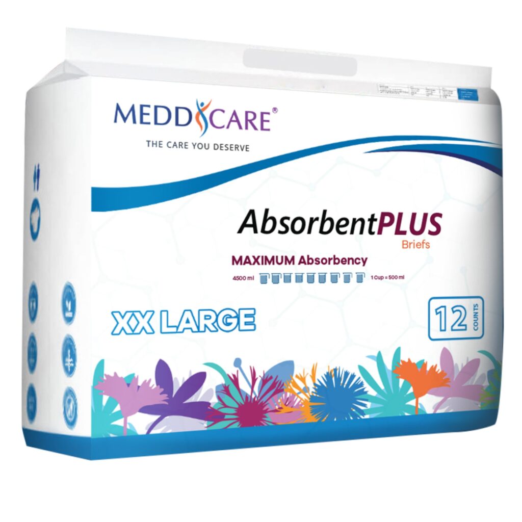 Meddcare Absorbent Plus Incontinence Briefs XXL