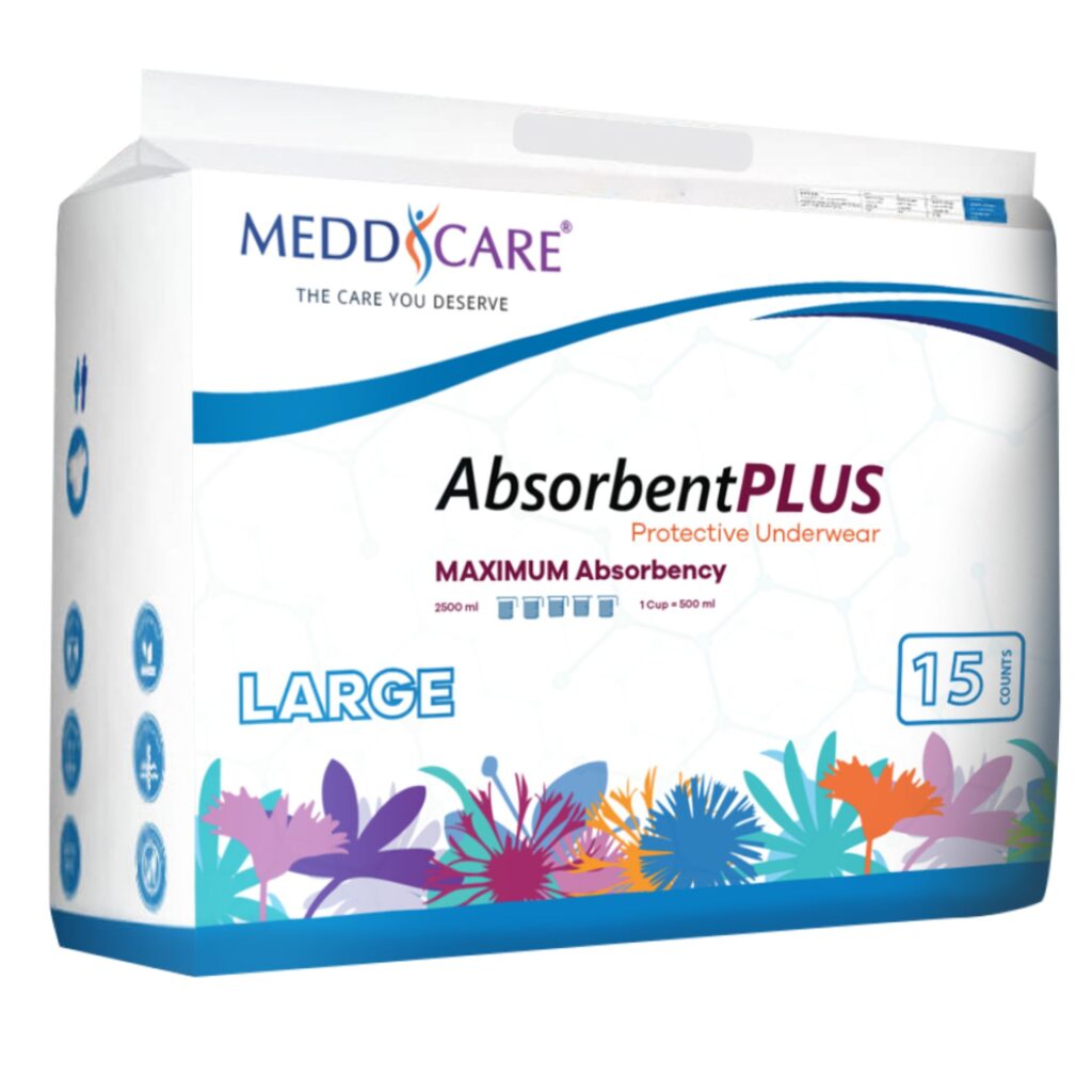 Meddcare Absorbent Plus Protective Underwear L